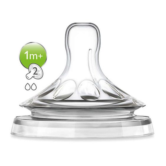 Philips Avent PP-Flasche Naturnah 260ml - Silikon 2 Loch - SCF693/14 - Natural Purple
