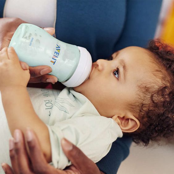 Philips Avent PP-Flasche Naturnah 260ml - Silikon 2 Loch - SCF693/15 - Natural Teal