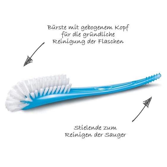 Philips Avent Set di biberon in vetro premium 11 pezzi - 6x biberon + spazzola per biberon + porzionatore di latte in polvere + 3x panni per il rigurgito