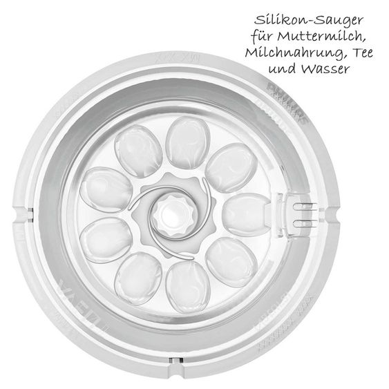 Philips Avent Set di biberon in vetro premium 11 pezzi - 6x biberon + spazzola per biberon + porzionatore di latte in polvere + 3x panni per il rigurgito