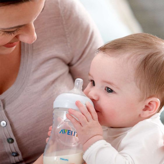 Philips Avent Premium PP-Flaschen-Set 11-tlg. - 6x Babyflaschen + Flaschenbürste + Milchpulverportionierer + 3x Spucktücher