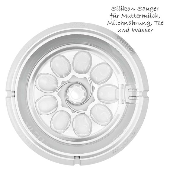 Philips Avent Premium PP-Flaschen-Set 11-tlg. - 6x Babyflaschen + Flaschenbürste + Milchpulverportionierer + 3x Spucktücher