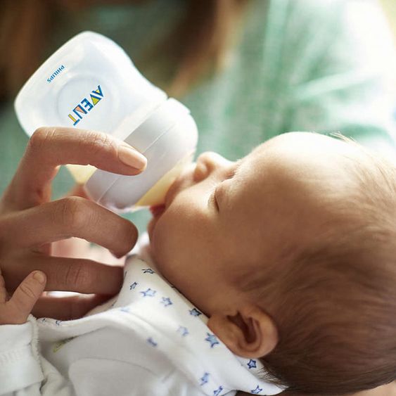 Philips Avent Premium PP-Flaschen-Set 12-tlg. - 6 Babyflaschen + 1 Flaschenbürste + 5 Spucktücher - Boys