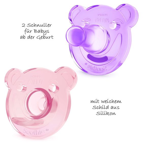 Philips Avent Premium Starter-Set 13-tlg. - 5x Babyflaschen + 1x Flaschenbürste + 2x Schnuller + 5x Spucktücher - Girls