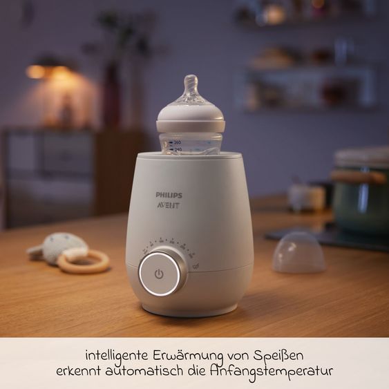 Philips Avent Premium Starter-Set Glas Natural 9-tlg. - Babykostwärmer + 4x Babyflasche + 1x Flaschenbürste + 3x Spucktuch