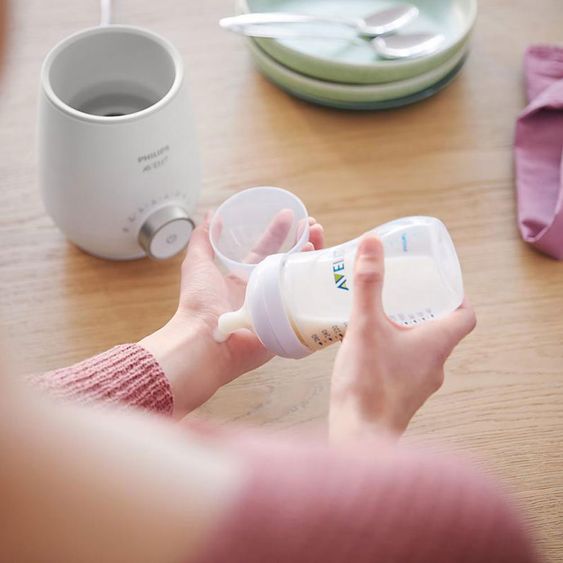 Philips Avent Premium Starter-Set Natural 9-tlg. - Babykostwärmer + 4x Babyflasche + 1x Flaschenbürste + 3x Spucktücher