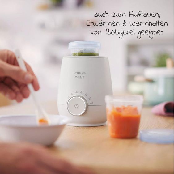 Philips Avent Premium Starter-Set Natural 9-tlg. - Babykostwärmer + 4x Babyflasche + 1x Flaschenbürste + 3x Spucktücher