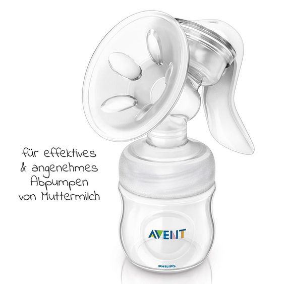 Philips Avent Set allattamento Premium Basic 13 pezzi - Tiralatte manuale + 3 biberon + 5 tazze riutilizzabili + 1 spazzola per biberon + 3 panni per il ruttino