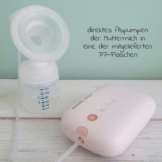 Philips Avent Premium Still-Set Deluxe 74-tlg. - elektr. Milchpumpe + 5 PP-Flaschen + 5 Mehrwegbecher + 60 Stilleinlagen + 3 Mulltücher