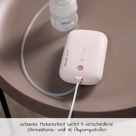 Philips Avent Premium Still-Set Deluxe 74-tlg. - elektr. Milchpumpe + 5 PP-Flaschen + 5 Mehrwegbecher + 60 Stilleinlagen + 3 Mulltücher