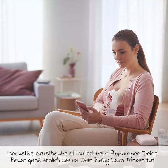 Philips Avent Premium Still-Set Deluxe 80-tlg. - elektr. Milchpumpe + 5 PP-Flaschen + 5 Mehrwegbecher + 5 Muttermilchbeutel + 62 Stilleinlagen + 3 Mulltücher