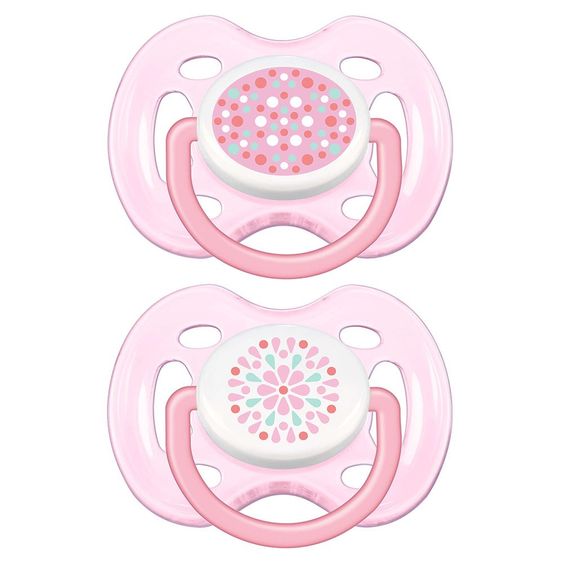 Philips Avent Schnuller 2er Pack Freeflow Fashion - Silikon 0-6 M - SCF180/26 - Rosa