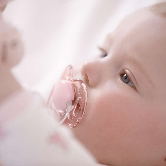 Philips Avent Schnuller 2er Pack Freeflow - Silikon 0-6 M - SCF178/26 - Rosa Weiß