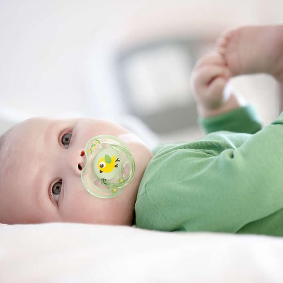 Philips Avent Schnuller 2er Pack Klassik Märchenwald - Silikon 0-6 M - SCF169/45 - Blau Grün