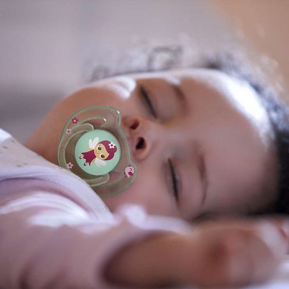 Philips Avent Schnuller 2er Pack Klassik Märchenwald - Silikon 6-18 M - SCF169/48 - Lila Grün