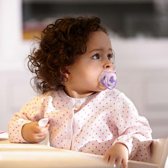 Philips Avent Schnuller 2er Pack Klassik Märchenwald - Silikon 6-18 M - SCF169/48 - Lila Grün