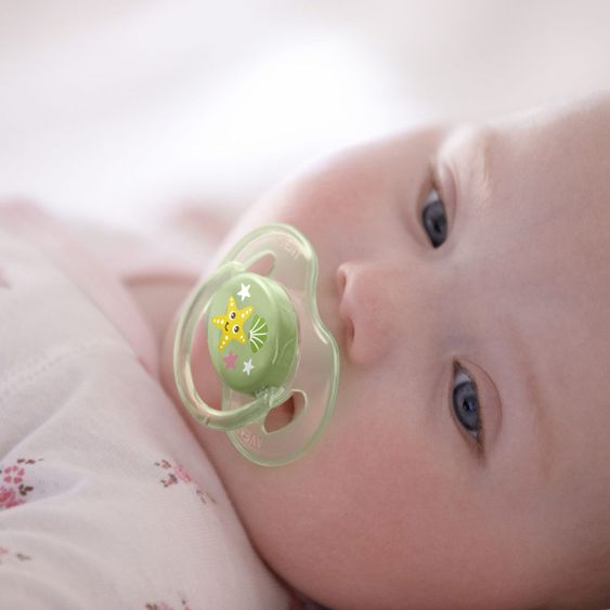 Philips Avent Schnuller 2er Pack Klassik Sea - Silikon 0-6 M - SCF169/36 - Rosa Grün