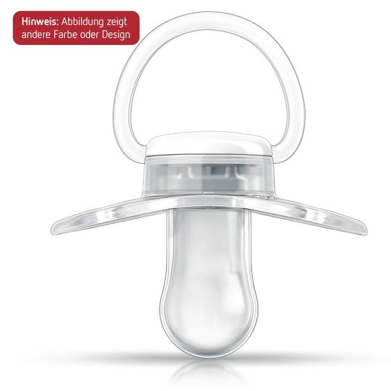 Philips Avent Schnuller 2er Pack Mini - Silikon 0-2 M - SCF151/02 - Schleife & Krone