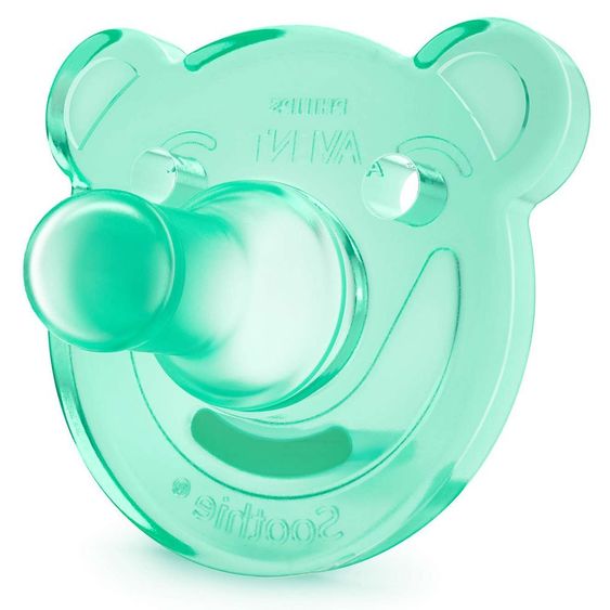 Philips Avent Schnuller 2er Pack Soothie - Silikon ab 3 M - SCF194/04 - Blau Grün
