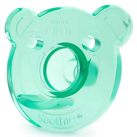 Philips Avent Schnuller 2er Pack Soothie - Silikon ab 3 M - SCF194/04 - Blau Grün