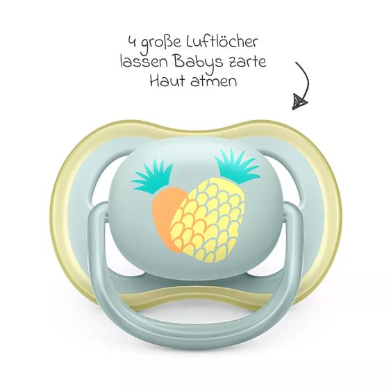 Philips Avent Schnuller 2er Pack Ultra Air 0-6 M - Papagai / Annanas
