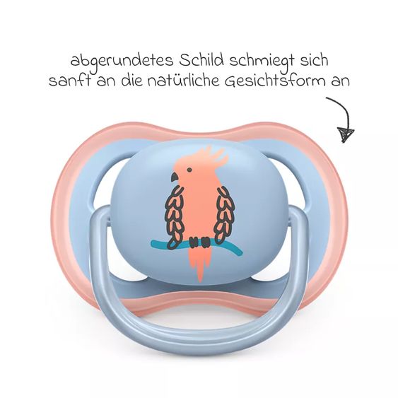 Philips Avent Schnuller 2er Pack Ultra Air 0-6 M - Papagai / Annanas