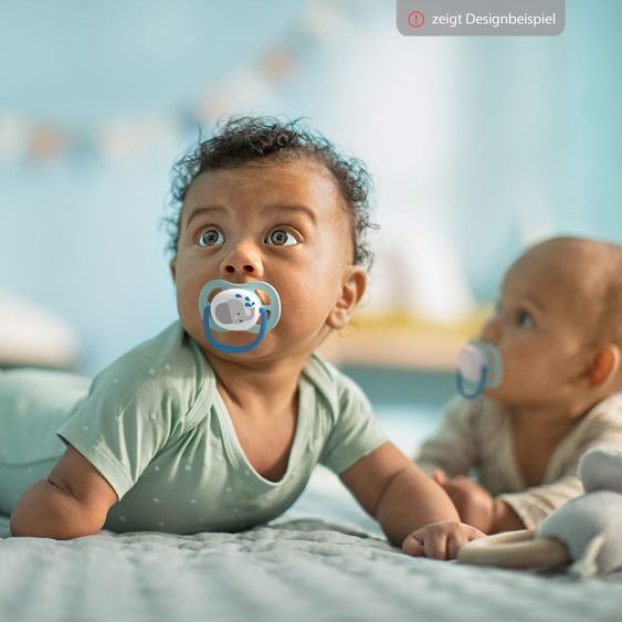 Philips Avent Schnuller 2er Pack Ultra Air 0-6 M - SCF085/01 - Elephant Leo