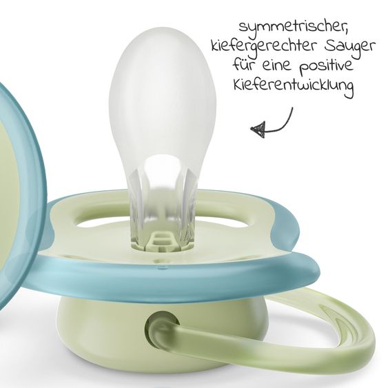 Philips Avent Schnuller 2er Pack Ultra Air 0-6 M - Sonne / Regenbogen - Blau