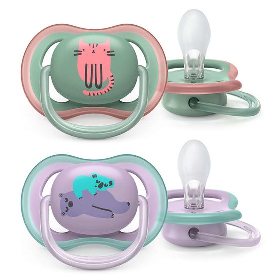 Philips Avent Schnuller 2er Pack Ultra Air 6-18 M - Katze / Koala