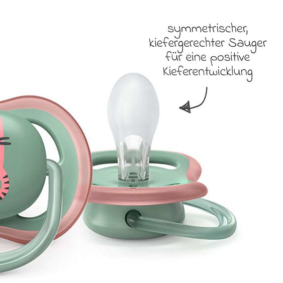 Philips Avent Schnuller 2er Pack Ultra Air 6-18 M - Katze / Koala