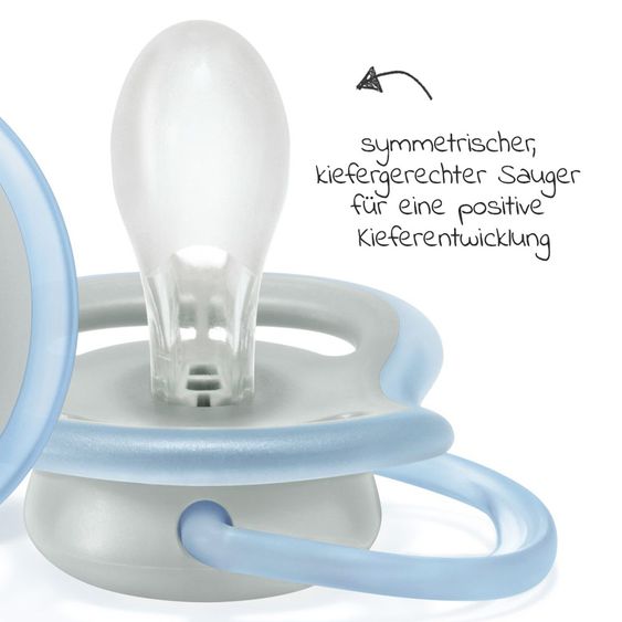 Philips Avent Schnuller 2er Pack Ultra Air 6-18 M - SCF085/03 - Bär Tatze
