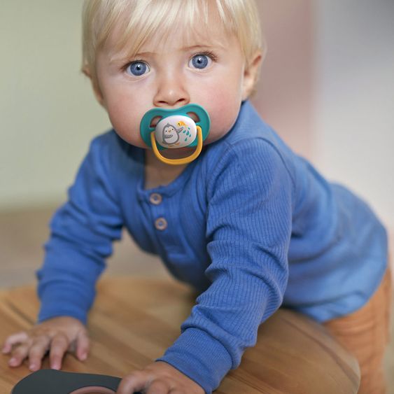 Philips Avent Ciuccio 2 pezzi collezione Ultra Air Animali 6-18 M - SCF080/07 - Pinguino Tartaruga