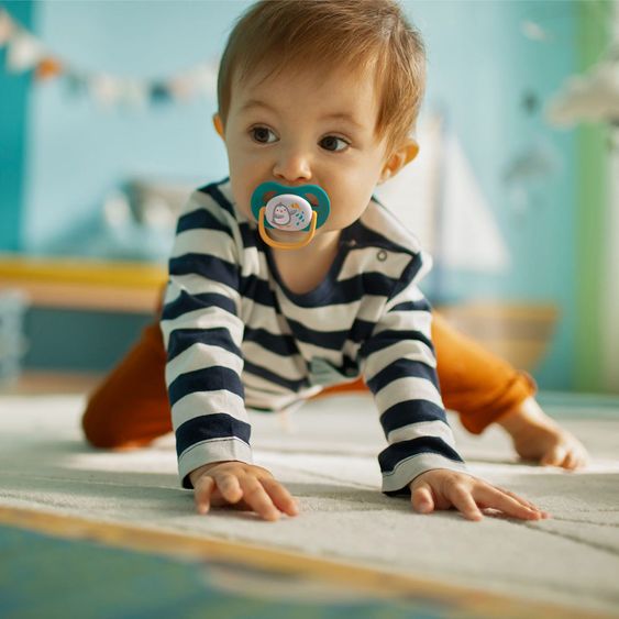 Philips Avent Ciuccio 2 pezzi collezione Ultra Air Animali 6-18 M - SCF080/07 - Pinguino Tartaruga