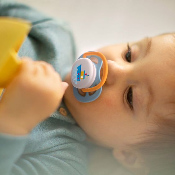 Philips Avent Schnuller 2er Pack Ultra Air Collection Happy 0-6 M - SCF080/01 - Mama Boat