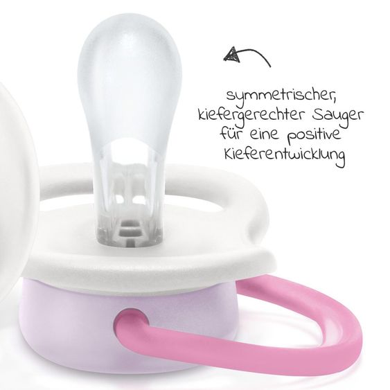 Philips Avent Ciuccio 2-pack Ultra Air Collection Happy 0-6 M - SCF080/02 - Mamma Farfalla