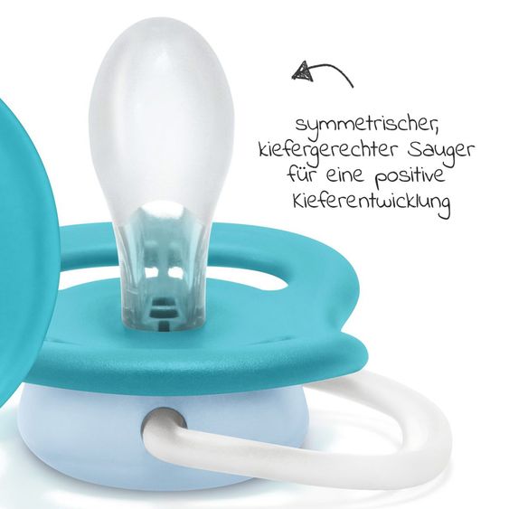 Philips Avent Pacifier 2-pack Ultra Air Collection Happy 6-18 M - SCF080/03 - Papa Boat