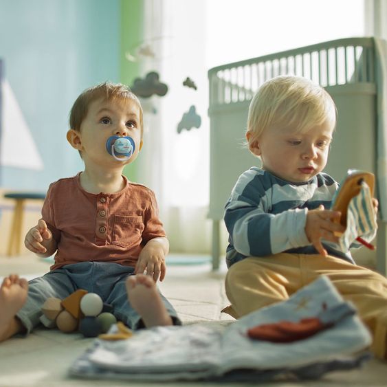 Philips Avent Pacifier 2-pack Ultra Air Collection Happy 6-18 M - SCF080/03 - Papa Boat