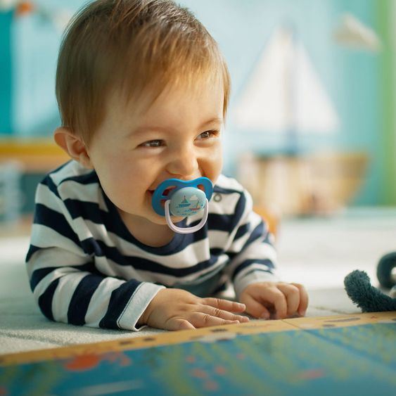 Philips Avent Pacifier 2-pack Ultra Air Collection Happy 6-18 M - SCF080/03 - Papa Boat