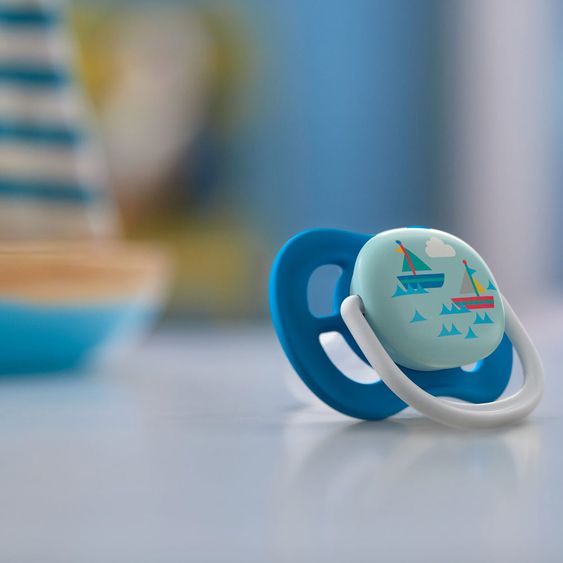Philips Avent Pacifier 2-pack Ultra Air Collection Happy 6-18 M - SCF080/03 - Papa Boat
