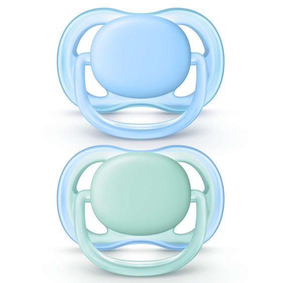 Philips Avent Schnuller 2er Pack Ultra Air - Silikon 0-6 M - Blau Türkis