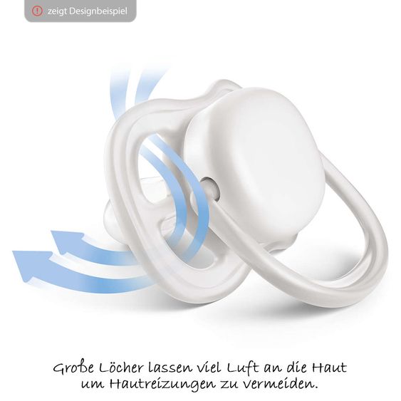 Philips Avent Schnuller 2er Pack Ultra Air - Silikon 0-6 M - Blau Türkis