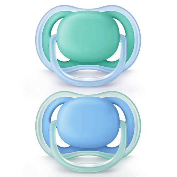 Philips Avent Schnuller 2er Pack Ultra Air - Silikon 6-18 M - Blau Türkis