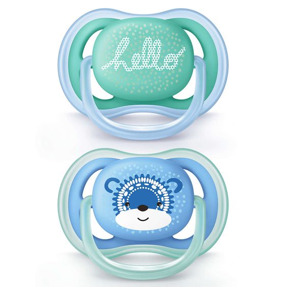 Philips Avent Schnuller 2er Pack Ultra Air - Silikon 6-18 M - Hello Bär