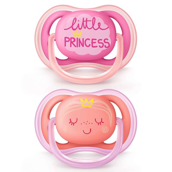 Philips Avent Schnuller 2er Pack Ultra Air - Silikon 6-18 M - Little Princess