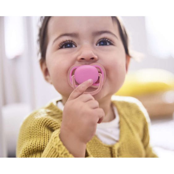 Philips Avent Schnuller 2er Pack Ultra Air - Silikon 6-18 M - Rosa Apricot