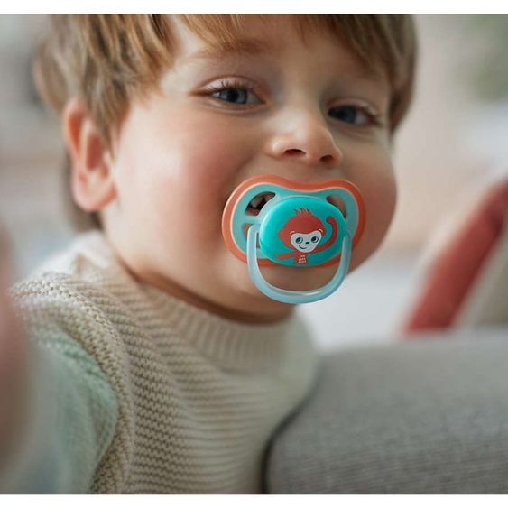 Philips Avent Schnuller 2er Pack Ultra Air - Silikon ab 18 M - Affe & Faultier