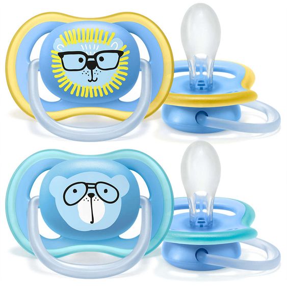 Philips Avent Schnuller 2er Pack Ultra Air - Silikon ab 18 M - Löwe & Bär