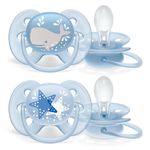 Schnuller 2er Pack Ultra Soft 6-18 M - Wal / Sterne