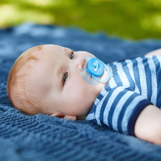Philips Avent Schnuller 2er Pack Ultra Soft - Silikon 0-6 M - Blau