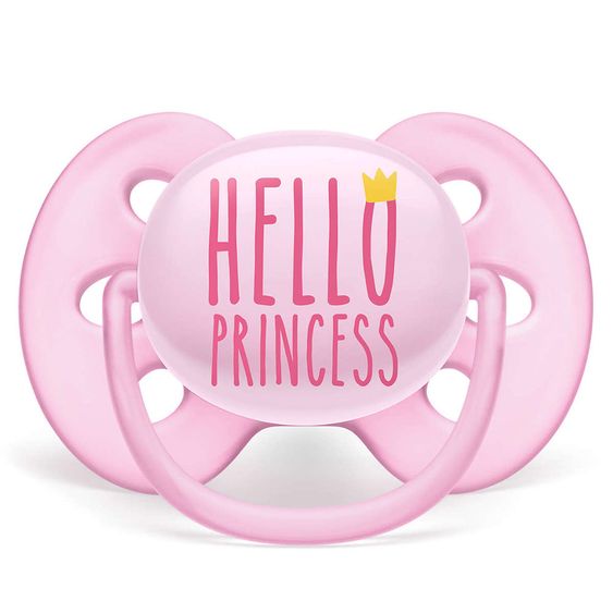 Philips Avent Schnuller Ultra Soft - Silikon 6-18 M - Hello Princess